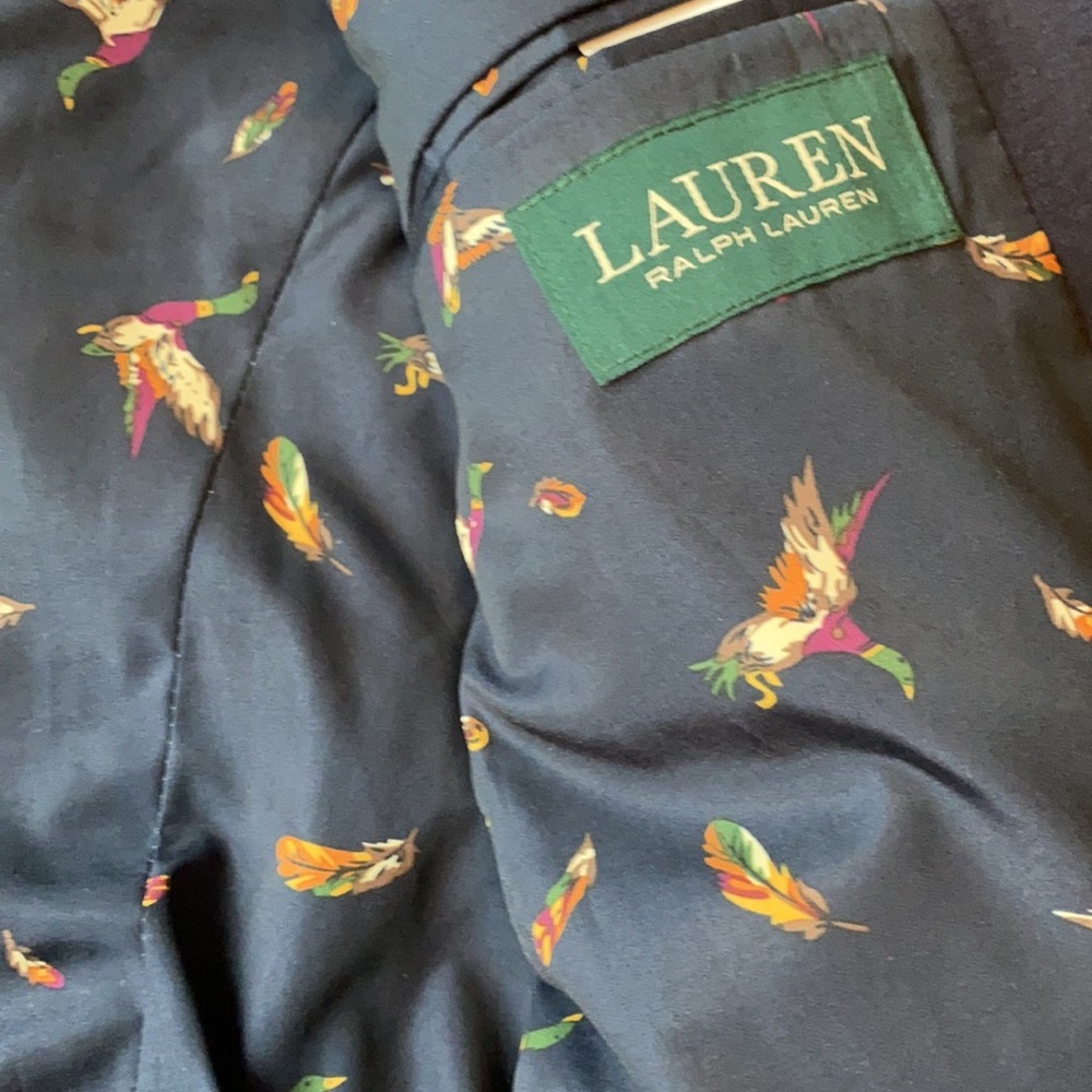 Lauren Ralph Lauren Boys Stretch Navy Chino Blazer - Picture 3 of 5